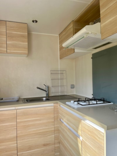 Mobile-home - 15m² - 1 bedroom 2 single beds - without terrace