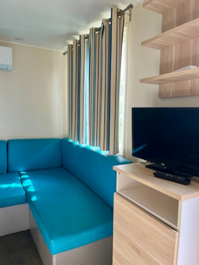 Mobile-home - 15m² - 1 bedroom 2 single beds - without terrace