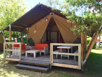 Mietunterkunft - Lodge Avec Salle De Bain/Wc/Cuisine + Lave-Vaisselle - Camping Le Bon Coin