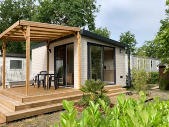 Mietunterkunft - Cottage Spécial Couple Premium 1 Ch. + Tv - Draps Inclus - Camping Le Bon Coin
