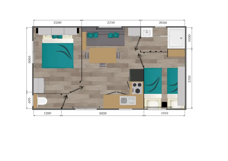 Cottage Opale Vacances -  2 Chambres  - 27M² - Terrasse En Bois