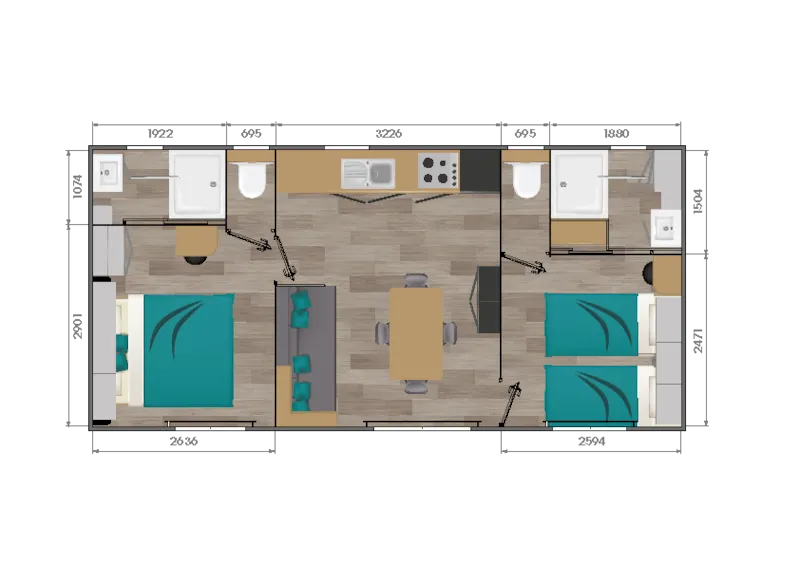 Cottage Opale Océan – 2 Chambres - 2 Salles De Bain- 34 M2  - Terrasse Semi-Couverte