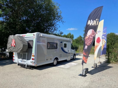 Camping Car Pitch 64m² (draining, filling and electricity 10A included) — 1