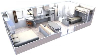 Mobile home for disabled persons with air-conditioning — 8