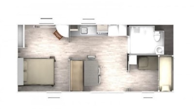 Mobile home for disabled persons with air-conditioning — 9