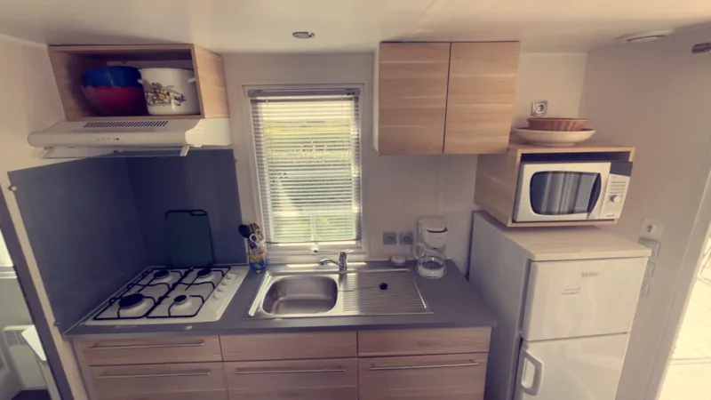 Mobil-Home O'hara 734 Climatisé Pour 4 Personnes Avec 2 Chambres, Terrasse Intégrée