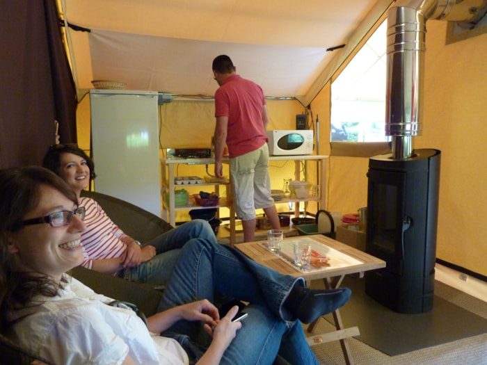 Tente Lodge Nature - 25M² (2 Chambres) + Terrasse - Sans Sanitaires - 2013