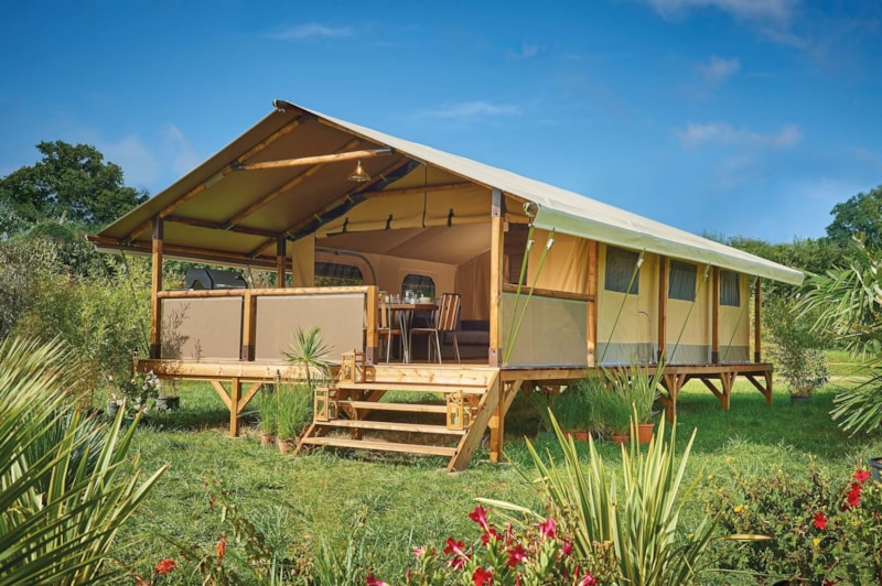 Tente Lodge Vintage - 34,50 m² (2 Zimmer) + terrasse - ohne sanitäre Anlagen - 2019