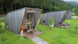 Huuraccommodatie(s) - Chalet Eco-Lodge Toegankelijk Voor Gehandicapten - 42M² + Terras - 2015 - Camping VERTE VALLEE