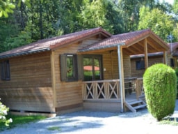 Accommodation - Chalet Savania Premium10 34 M² (2 Bedrooms) + Terrace 13 M² + Air Conditioning - Flower Camping du Lac de la Seigneurie