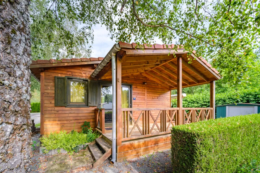 Location - Chalet Sequoia Premium 34 M² (2 Chambres) + Double Terrasse De 13 M² (Couverte)  + Clim Réversible - Flower Camping du Lac de la Seigneurie