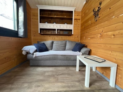 Chalet Savania PREMIUM46 34 m² (2 Bedrooms) + covered Terrace 13 m² + TV + air conditioning