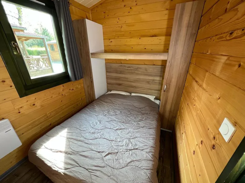 Chalet Savania Premium46 34 M² (2 Chambres) + Terrasse Couverte De 13 M² + Tv + Clim Réversible