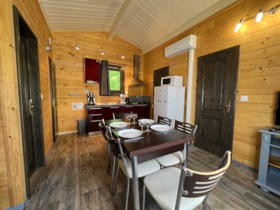 Chalet Savania Premium10 34 m² (2 Bedrooms) + covered Terrace 13 m² + air conditioning