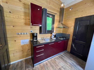 Chalet Savania Premium10 34 m² (2 Bedrooms) + covered Terrace 13 m² + air conditioning