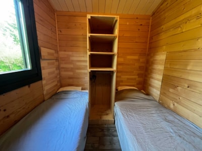 Chalet Sequoia PREMIUM 34 m² (2 Bedrooms) + double terrace 13 m²  (covered) + air conditioning
