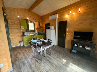 Chalet Sequoia PREMIUM 34 m² (2 Bedrooms) + double terrace 13 m²  (covered) + air conditioning