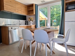 Huuraccommodatie(s) - Cottage Ohara Côté Jardin Premium 36M² - 3 Slaapkamers + Half-Schaduwrijk Terras - Flower Camping du Lac de la Seigneurie