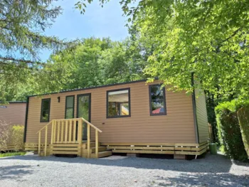 Huuraccommodatie(s) - Cottage Ohara Côté Jardin Premium -  36M² - 3 Slaapkamers + Half-Schaduwrijk Terras - Flower Camping du Lac de la Seigneurie