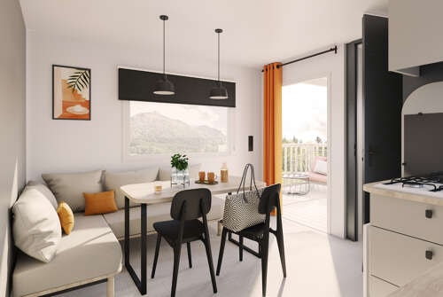 New// Mobil-Home Loggia Confort 32M² 4 Personnes + Terrasse Intgrée + Tv