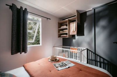 NEW// Mobil-Home Loggia Confort 32m² - sleeps 4 + Integrated covered terrace + TV+ big bed160