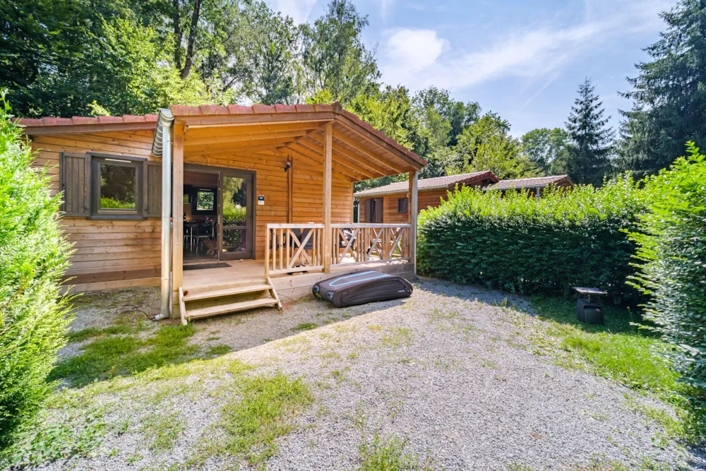 Location - Chalet Savania Premium10 34M² (2 Chambres) + Terrasse Couverte De 13M²+Clim Réversible - Flower Camping du Lac de la Seigneurie