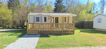 Mietunterkunft - Mobilheim Ibiza Confort  26M² (2 Zimmer) + Halbüberdachte Terrasse Von 18 M² (Neu !) - Flower Camping du Lac de la Seigneurie