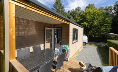 NEW// Mobil-Home Loggia Confort 32m² - sleeps 4 + Integrated covered terrace + TV+ big bed160