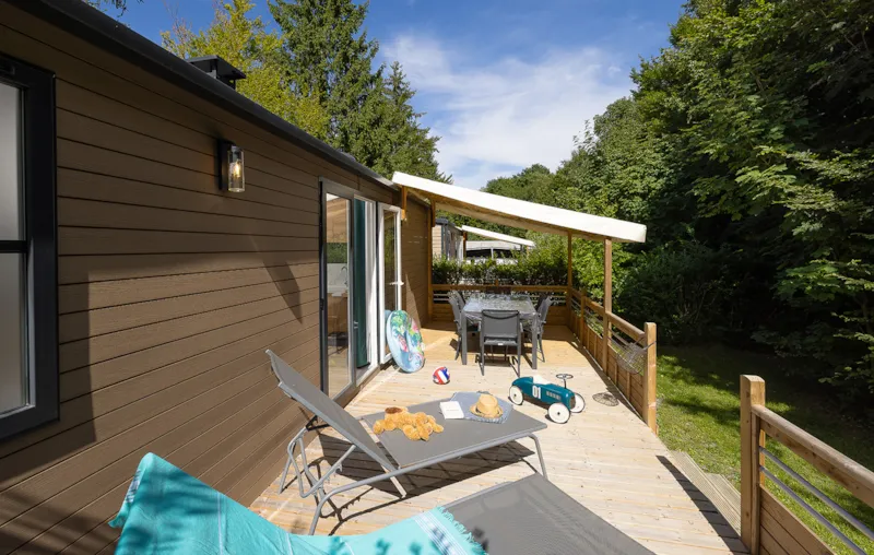 New// Mobil-Home Loggia Confort 32M² - 4 Personnes + Terrasse Intégrée  Couverte + Tv+ Lit160