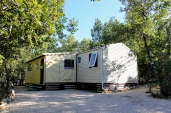 Mietunterkunft - Mobilheim Prestige Plus 2 Zimmer – P10 1/4 Pers. - DOMAINE LE CLOS DES CAPITELLES