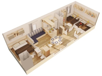Cottage Le Géant 3 bedrooms + 2 bathrooms