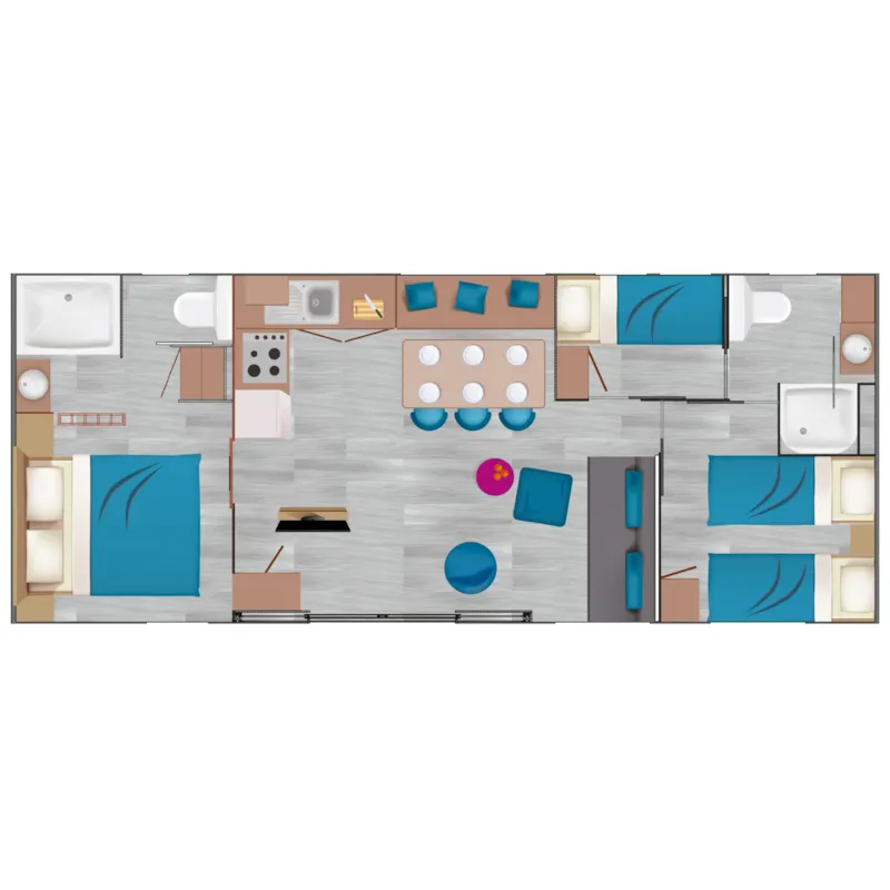 Cottage Carrousel 4 Chambres + 3 Salles De Bain 60M2