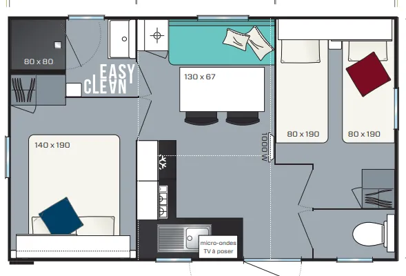 Cottage Petit Lu 2 Chambres - 22 M²