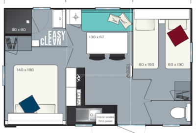 Cottage Petit Lu 2 bedrooms - 22 m²
