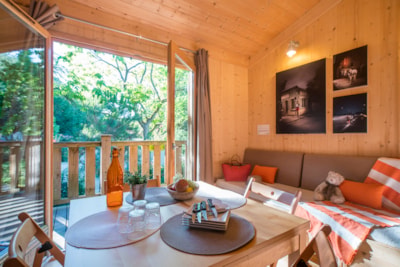 La Cabane du Voyage - Wooden hut 1 bedroom 24m² + terrace 16m²