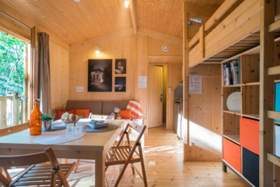 La Cabane du Voyage - Wooden hut 1 bedroom 24m² + terrace 16m²