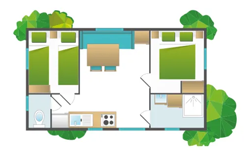 Cottage Petit Lu 2 Chambres - 22 M²