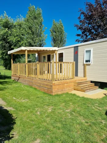 Mietunterkunft - Mobilheim Confort "Lodge" - CAMPING LES RIVES DE VILAINE