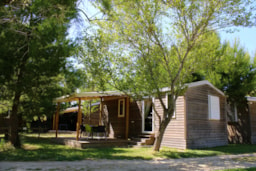 Location - Cottage Famille Confort 28M² (2 Chambres ) + Terrasse Couverte + Climatisation + Tv - Domaine de la Palme