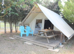 Location - Tente Ecolodge Standard 20M² (2 Chambres) - Sans Sanitaires - Domaine de la Palme