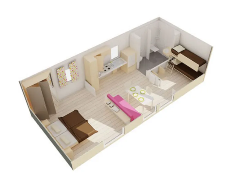 Mobil-Home Confort+ 2 Chambres Pmr S