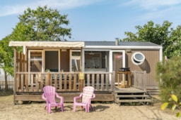 Mietunterkunft - Cottage Premium Surf 2 Schlafzimmer - Klimaanlage - Camping Sandaya Soulac Plage