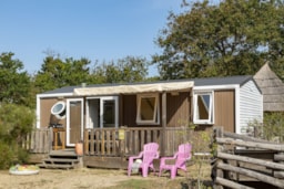 Mietunterkunft - Cottage Premium Surf 3 Schlafzimmer Klimaanlage - Camping Sandaya Soulac Plage