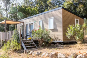 Mietunterkunft - Mobilheim Premium [Exclusive Pack] 31M² - 3 Schlafzimmer - Klimaanlage - Lounge-Terrasse - - Camping Sole Di Sari