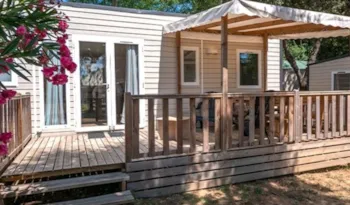 Mietunterkunft - Mobilheim Confort Xl 35M² - 3 Schlafzimmer - Klimaanlage - Überdachte Terrasse - - Camping Sole Di Sari