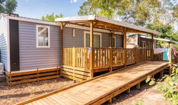 Mietunterkunft - Mobilheim Barrierefrei Comfort  Xl - 2 Schlafzimmer - 36M² - Erhöhte Terrasse -  Klimaanlage - Camping Marvilla Parks - La Baie des Anges
