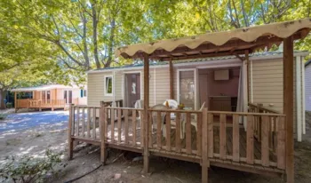 Mietunterkunft - Mobilheim Comfort - Model Xl - 2 Schlafzimmer - 31M² - Erhöhte Terrasse - Camping Marvilla Parks - La Baie des Anges