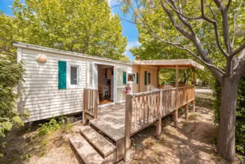 Mietunterkunft - Mobilheim Classic - 26 M²- 2 Zimmer - Hochterrasse - Homair - Camping La Baie des Anges