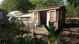 Accommodation - Wooden Cabin Standard 20 M² - 2 Bedrooms - Flower Camping Le Médoc Bleu