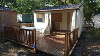 Mietunterkunft - Canvas-Kabine - 10 M² - 2 Schlafzimmer - Ohne Sanitäranlagen - Clico Chic - Camping Le Médoc Bleu